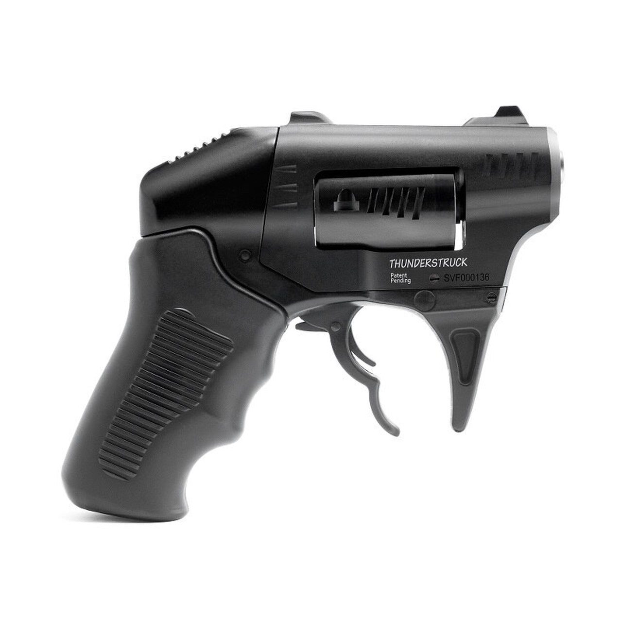 Standard Manufacturing Thunderstruck Double Action Revolver, 22 WMR, 1.25" Steel Barrel, Aluminum Frame, Black, Polymer Grips, 8Rd Standard Mfg
