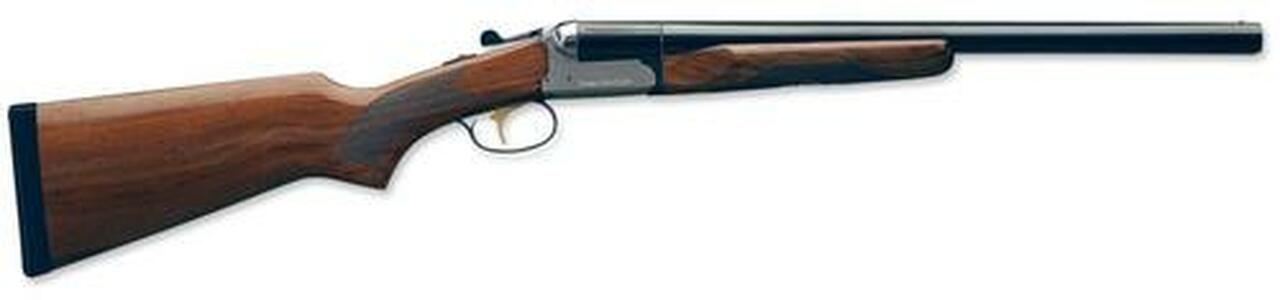 Stoeger Coach Gun SxS 12 Ga, 20" Barrel, AA-Grade Gloss Walnut, Polished Nickel Stoeger