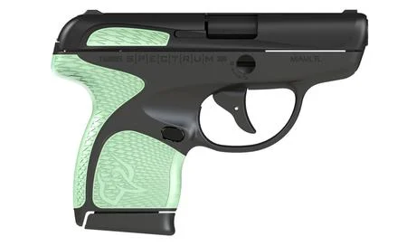 Taurus Spectrum .380 Auto Black Pistol with Army Green Grips