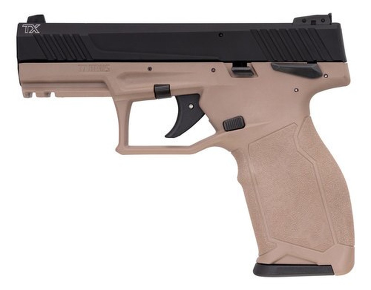 Taurus TX22, .22 LR, 4" Barrel, 16rd, Threaded Barrel, Black Slide, Flat Dark Earth Taurus