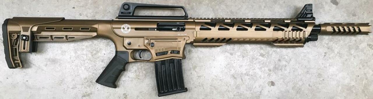 TR Imports SE122 Tactical Cerakote 12 Ga, 18.5" Barrel, Door-Buster Brake, Quad Rail, Bronze, 3rd/5rd Mags