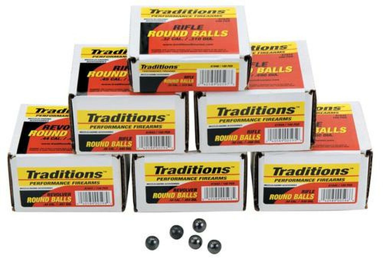 Traditions Revolver 44 Black Powder 140gr, 100 .451