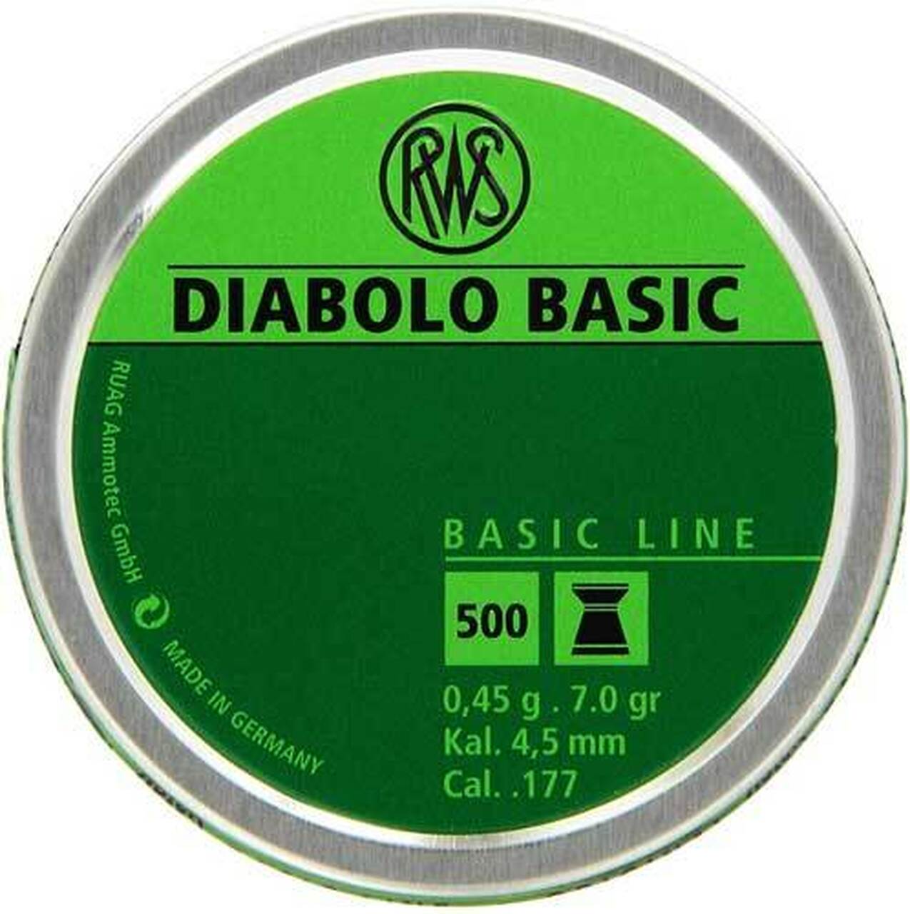 Umarex RWS Diabolo Basic Line 177 Pellet 300 Count