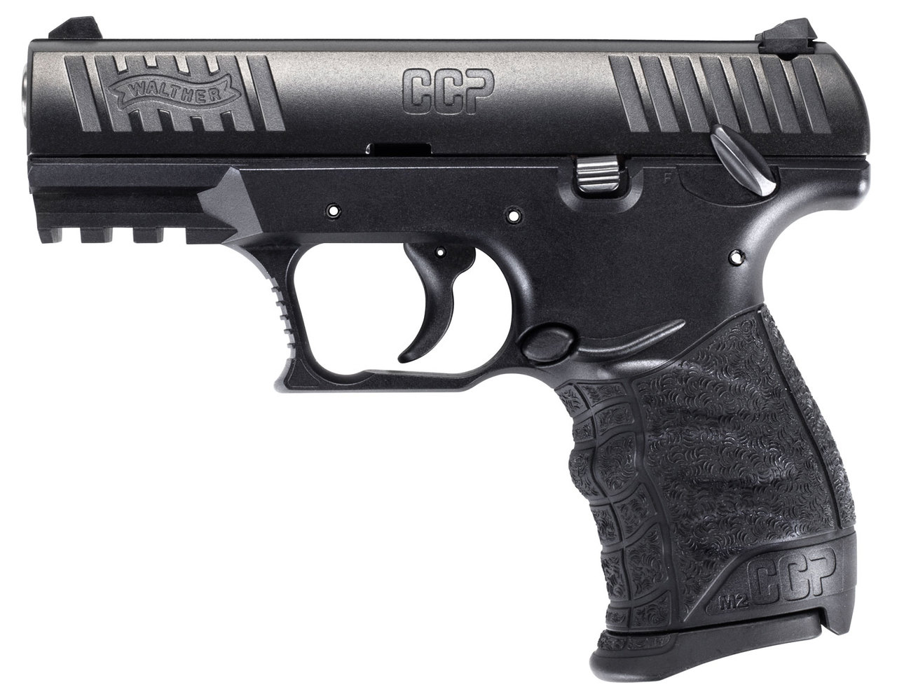 Walther CCP M2 Compact 9mm, 3.5" Barrel, Manual Thumb Safety, Black, 8rd
