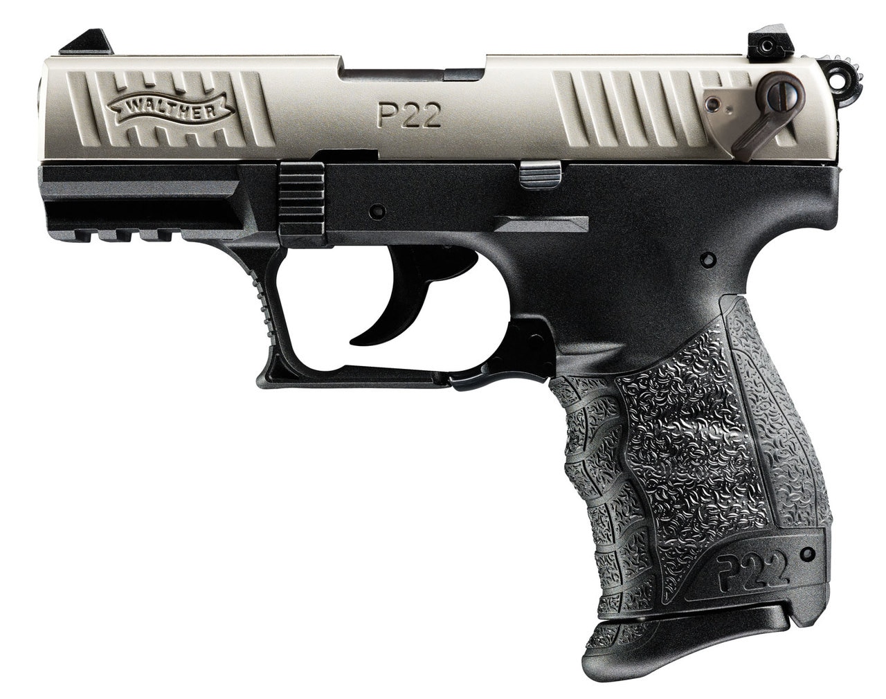 Walther P22 22 LR 3.4" Threaded Barrel, Black, CA Compliant, 10rd Walther