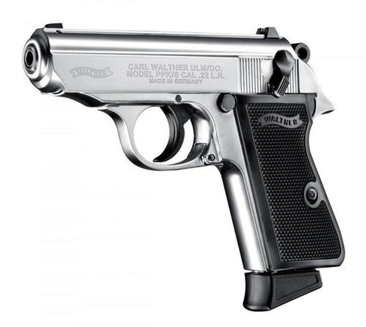 Walther PPK/S .22 L.R. 3" Barrel Nickel 10 Round, 1 Mag Walther