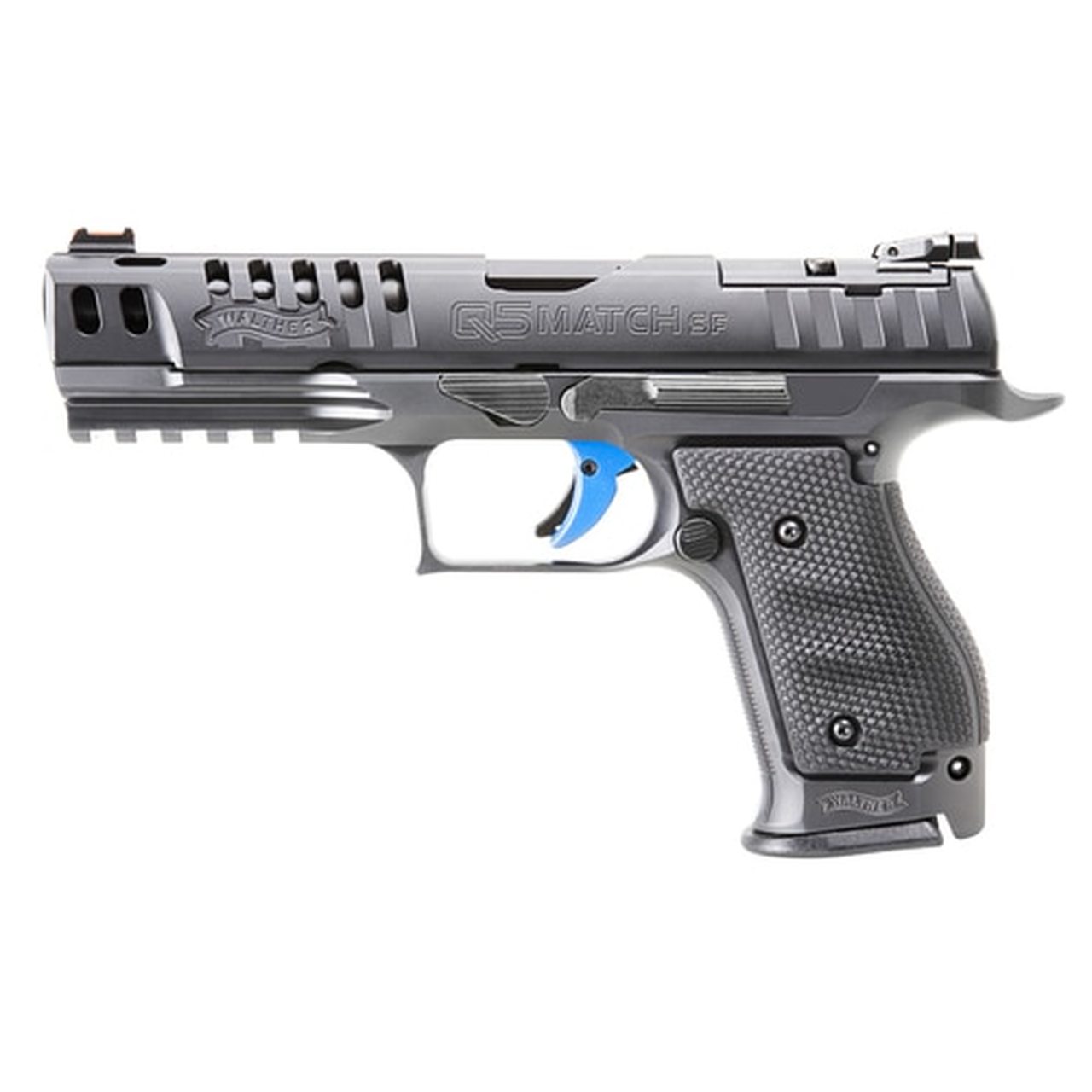 Walther PPQ M2 Q5 Match OR 9mm, 5" Barrel, FO Front, Black, 15rd Walther