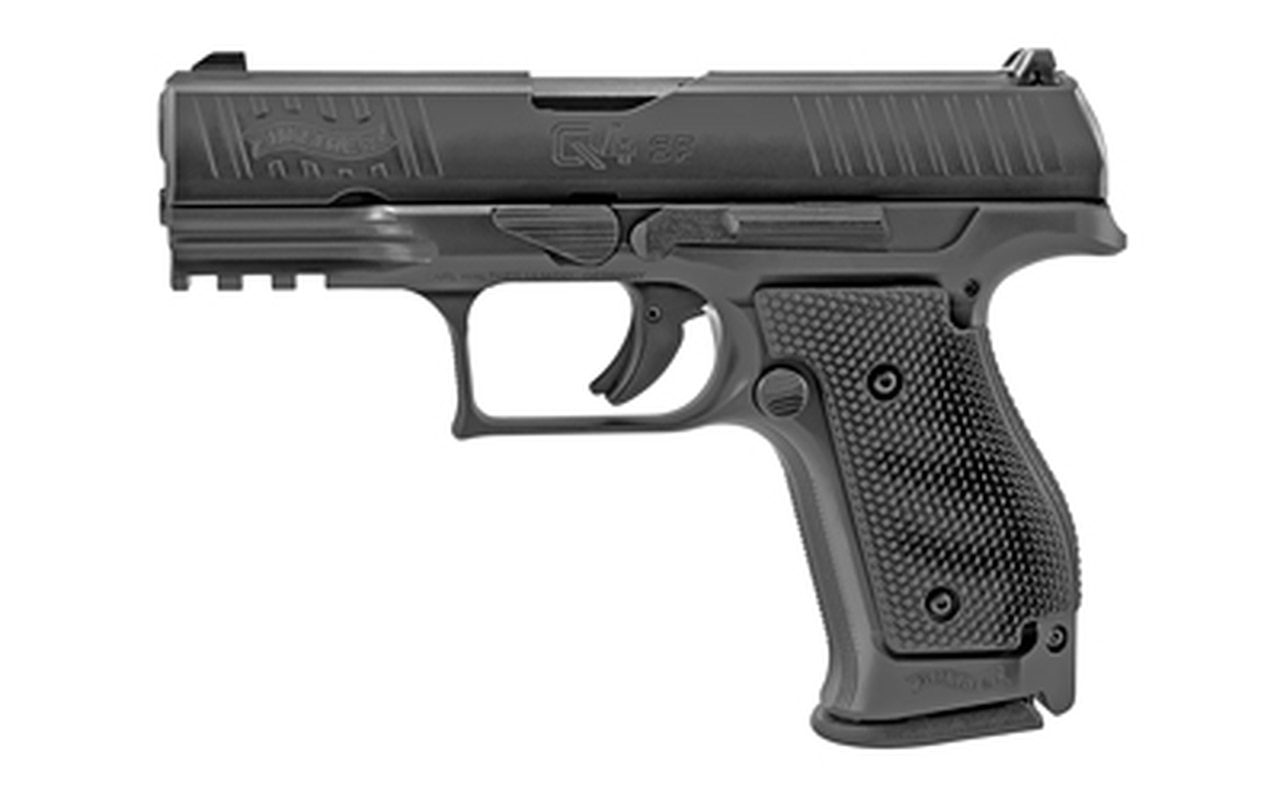 Walther Q4 Steel Frame Optic Ready 9mm 4" Barrel, Adj. Rear Sight, Black, 2x 15rd Walther