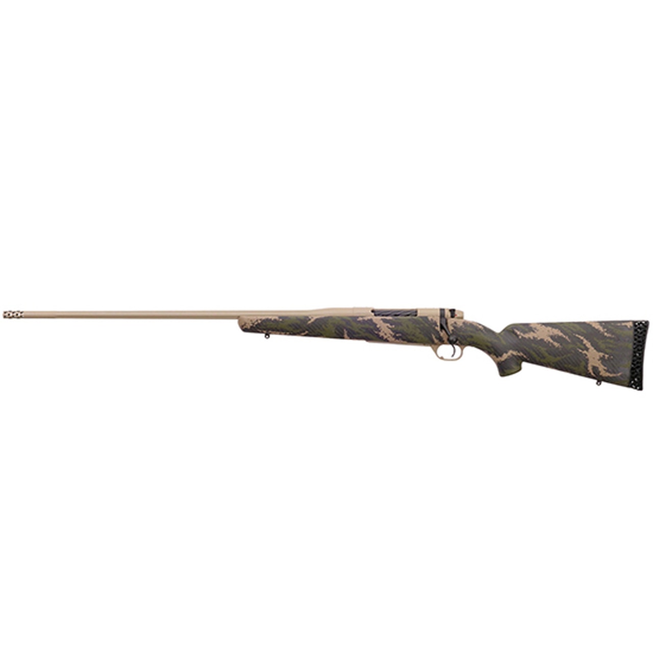 Weatherby Mark V Back Country 6.5x300 Weatherby Mag, 26" Barrel, Carbon Fiber Green Tan Sponge Patterns, McMillan Tan Cerakote, Left Hand, 3rd