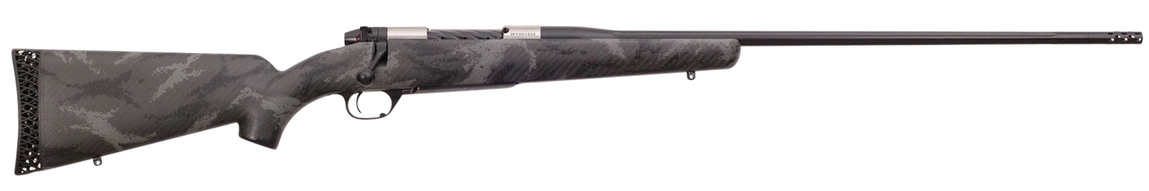 Weatherby Mark V Back Country Titanium 257 Weatherby Mag, 26" Barrel, Carbon Fiber Gray Sponge Patterns, Graphite Black Cerakote, 3rd