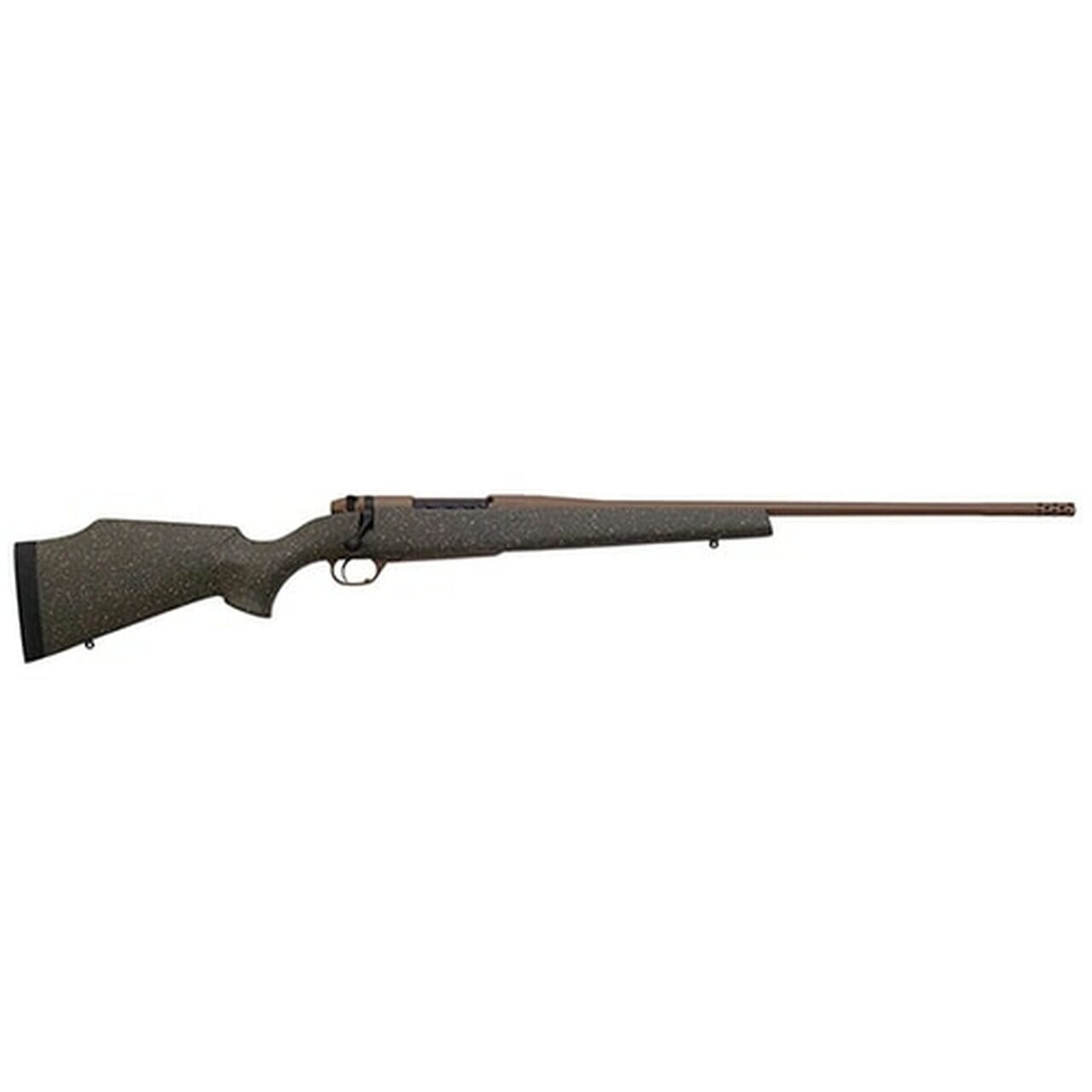 Weatherby Weatherby, Mark V, Weathermark LT, 300 Weatherby Magnum, 28" Steel Barrel, Green Black And, Flat Dark Earth, Fiberglass Stock, Right Hand, 3Rd