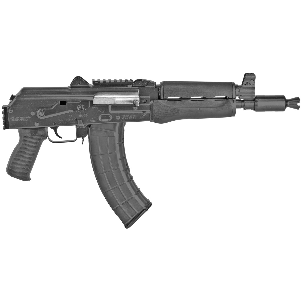 Zastava ZPAP92 7.62X39mm Wood, Top And Rear Rails