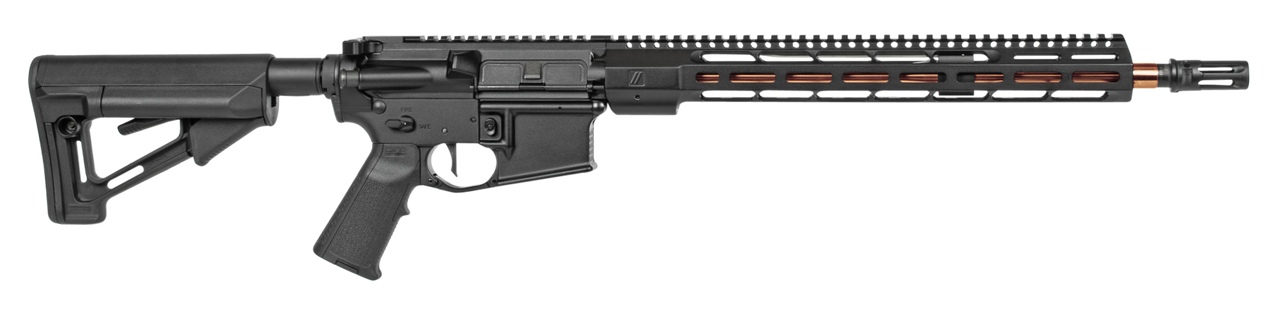 ZEV Technologies Core Elite AR-15 5.56mm/223, 16" Fluted Match Barrel W/Bronze PVD Coating, Black, Magpul MOE Furniture, 1x 30rd PMAG